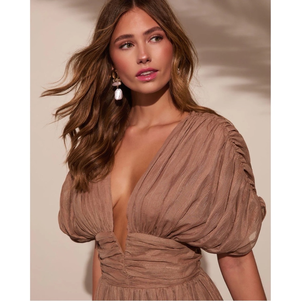 Bronze Empire Maxi Dress (S) - Picture 3 of 7